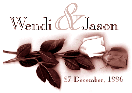 Wendi & Jason's Wedding, 27 December 1996